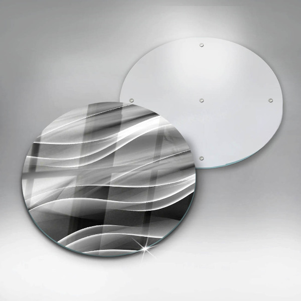 Glass worktop protector Abstraction of smoke lines