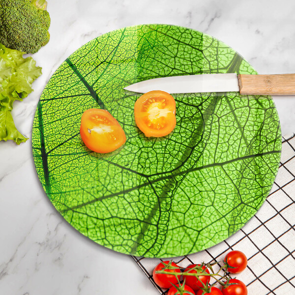 Glass worktop protector Natura leaves