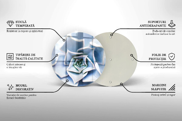 Glass worktop protector Flower plant