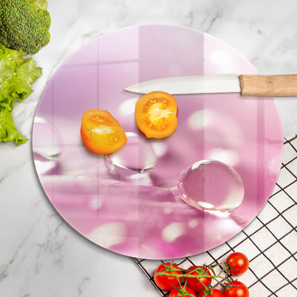 Glass worktop protector Rosa flower petals