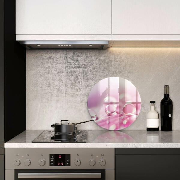 Glass worktop protector Rosa flower petals