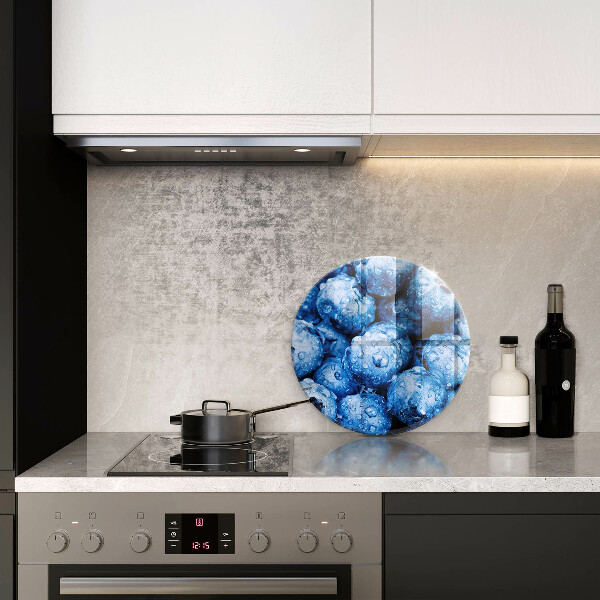 Glass worktop protector Juicy blueberries