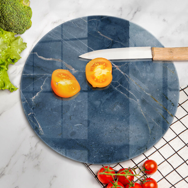 Chopping board glass Stone texture marble