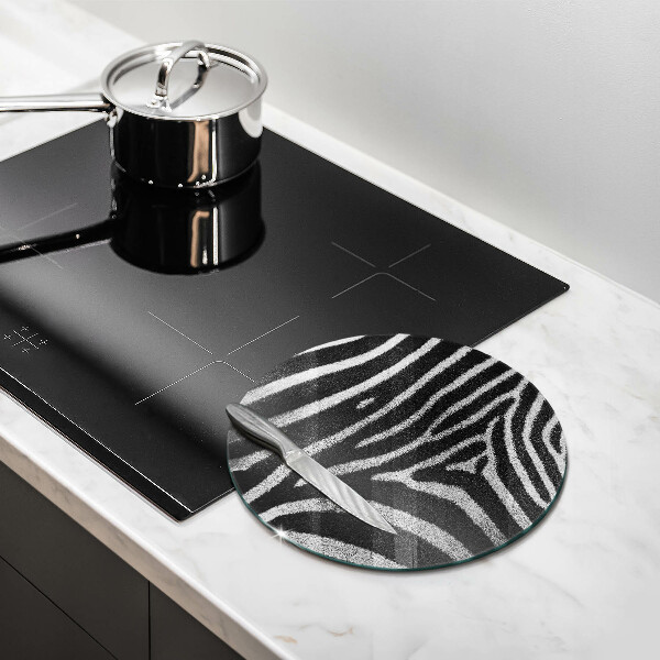 Kitchen worktop protector Zebra stripes
