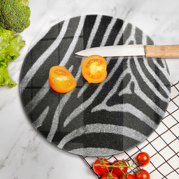 Kitchen worktop protector Zebra stripes