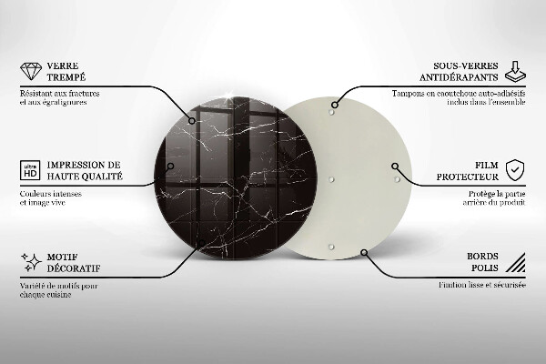 Kitchen worktop protector Marble tiles