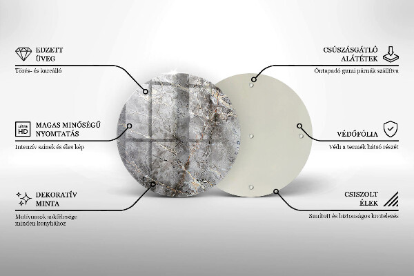 Kitchen worktop protector Stone texture