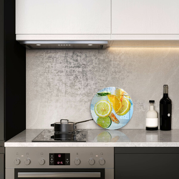 Glass worktop saver Juicy citrus water