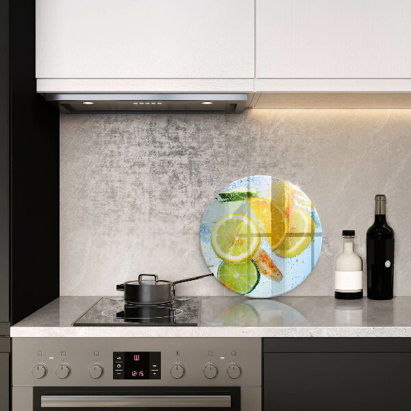Glass worktop saver Juicy citrus water