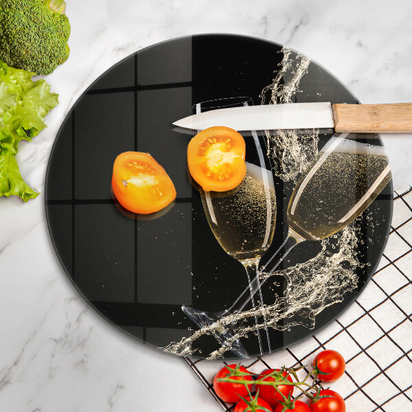 Kitchen worktop protector Champagne glasses
