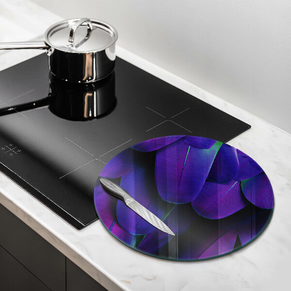 Chopping board Neon feathers