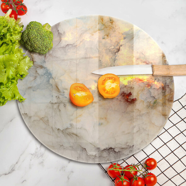 Cutting board Marble texture with gold