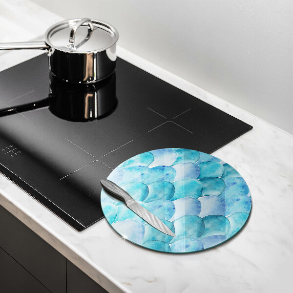 Cutting board Watercolor scales