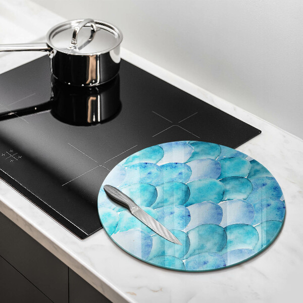 Cutting board Watercolor scales