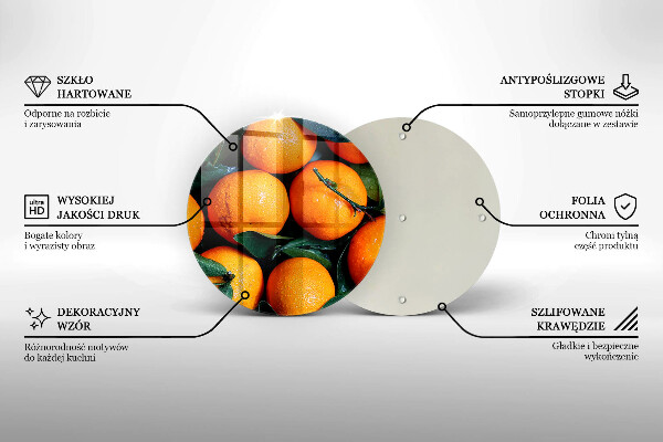 Cutting board Fruit oranges