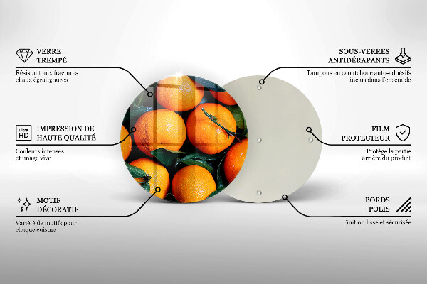 Cutting board Fruit oranges