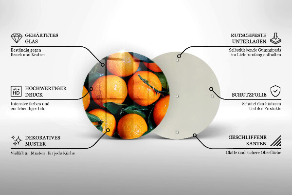 Cutting board Fruit oranges