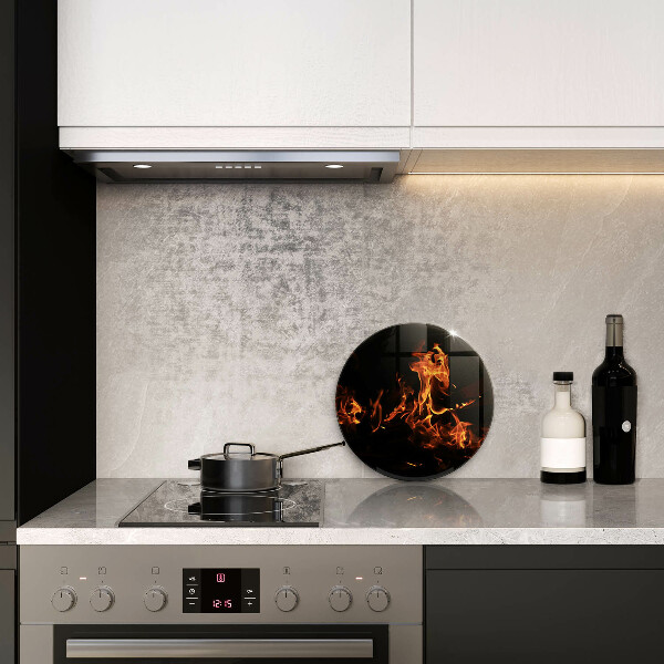 Cutting board Fire flame