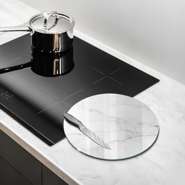 Glass worktop protector Elegant marble texture