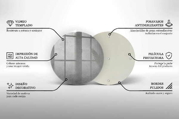 Chopping board glass Concrete texture background