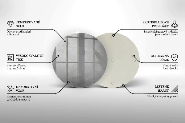 Chopping board glass Concrete texture background