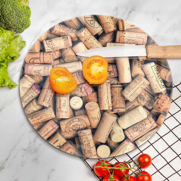 Chopping board Wine corks pattern