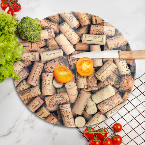 Chopping board Wine corks pattern