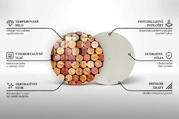 Chopping board Wine corks pattern