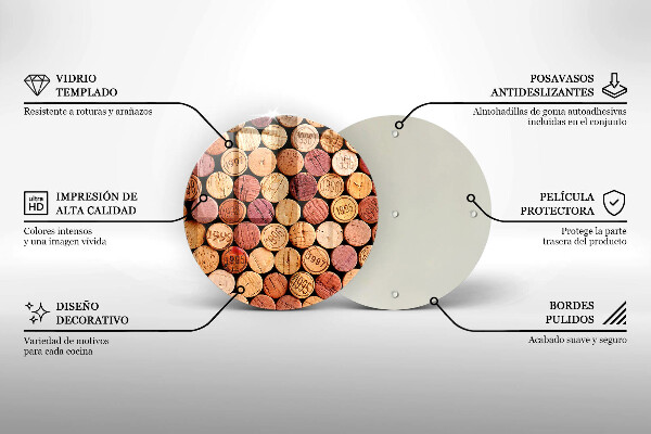 Chopping board Wine corks pattern