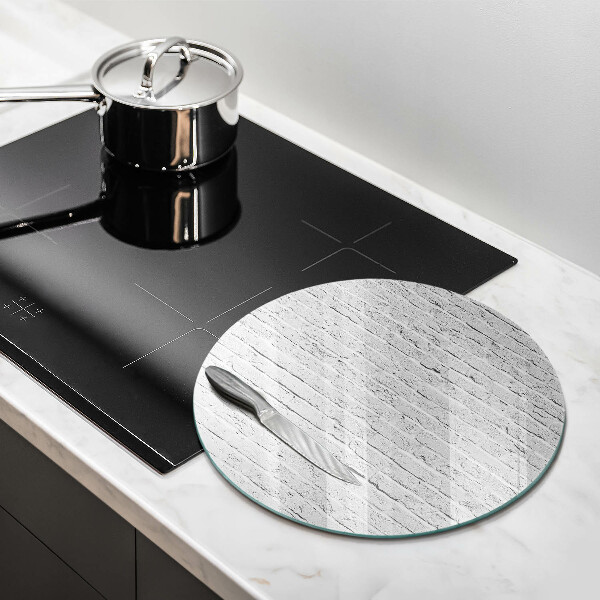 Glass worktop saver Brick wall