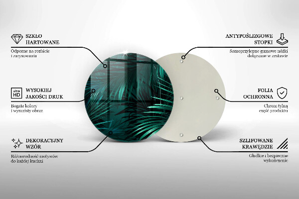 Cutting board Wild jungle leaves