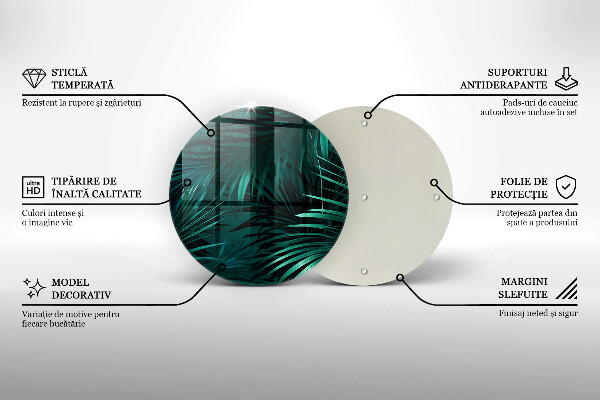 Cutting board Wild jungle leaves