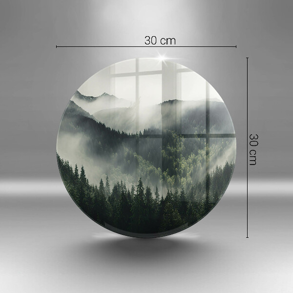 Cutting board Land and fog landscape