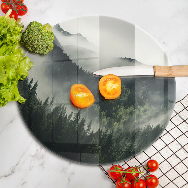 Cutting board Land and fog landscape