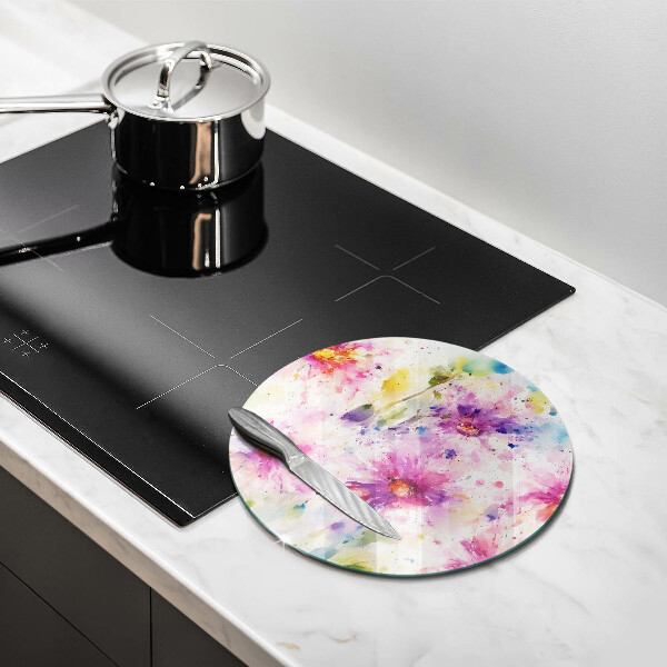 Cutting board Painted flowers