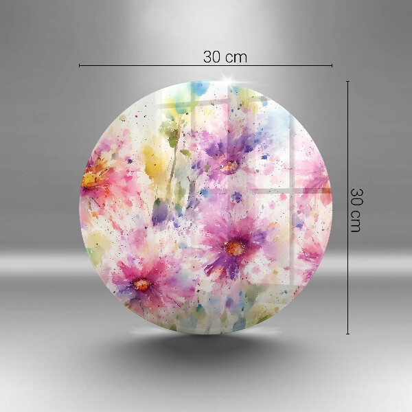 Cutting board Painted flowers