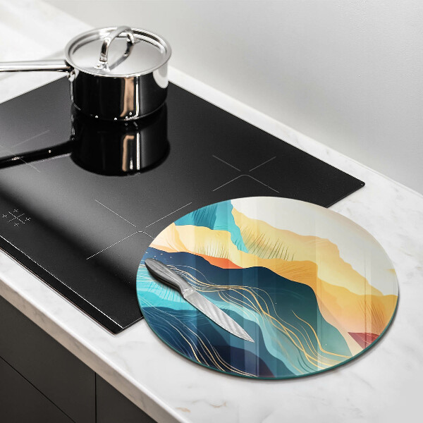 Cutting board Abstract mountain landscape