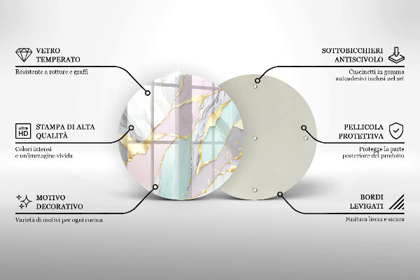 Cutting board Pastel marble