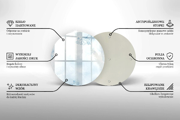 Kitchen worktop protector Delicate background