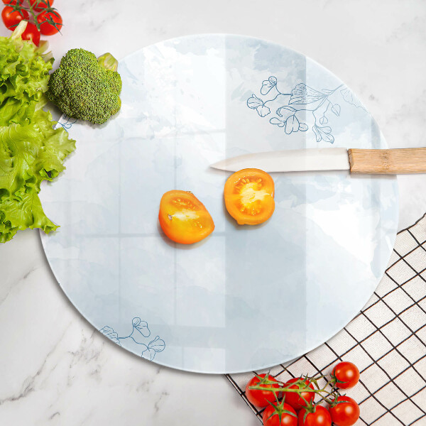 Kitchen worktop protector Delicate background