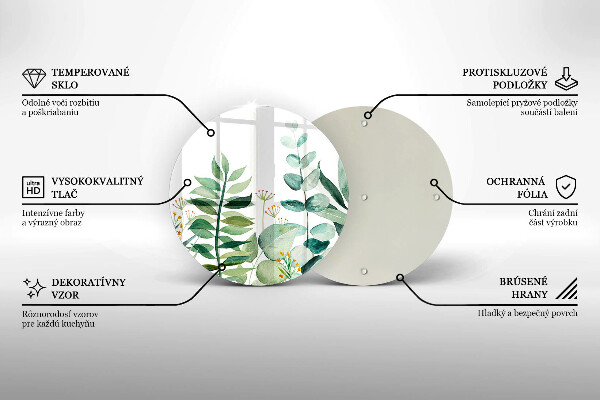 Kitchen worktop protector Plant leaves illustration