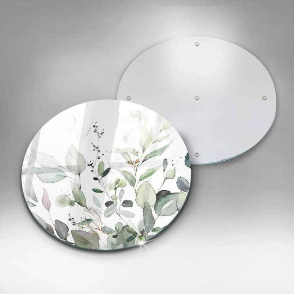 Kitchen worktop protector Watercolor plants