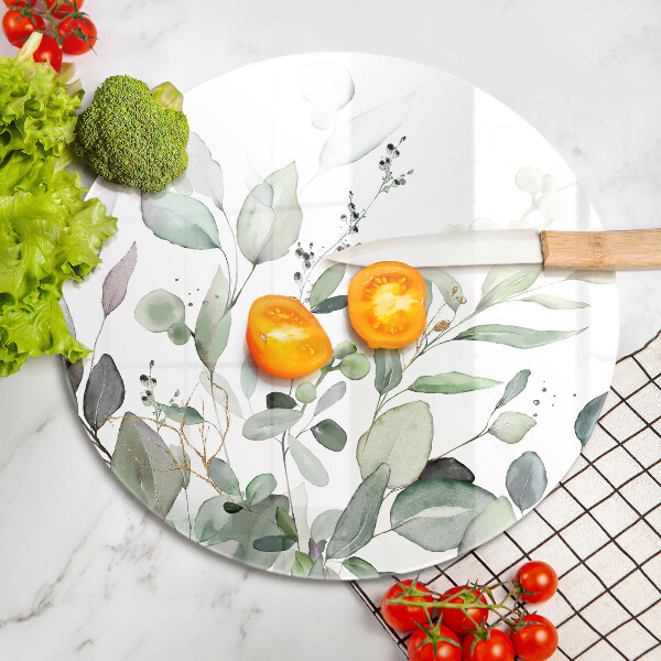 Kitchen worktop protector Watercolor plants