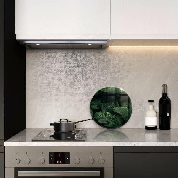 Kitchen worktop protector Dark leaves