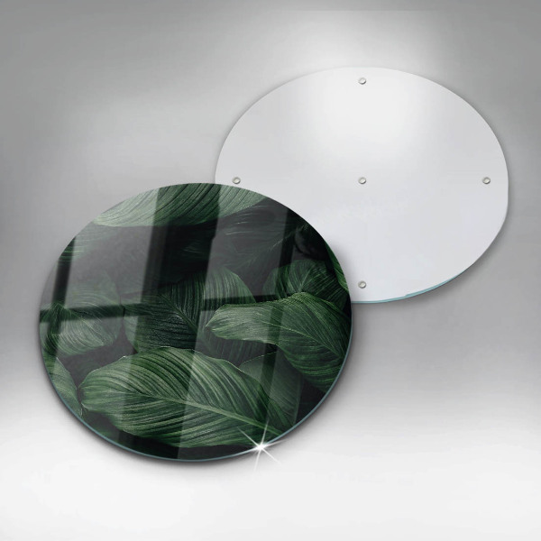 Kitchen worktop protector Dark leaves