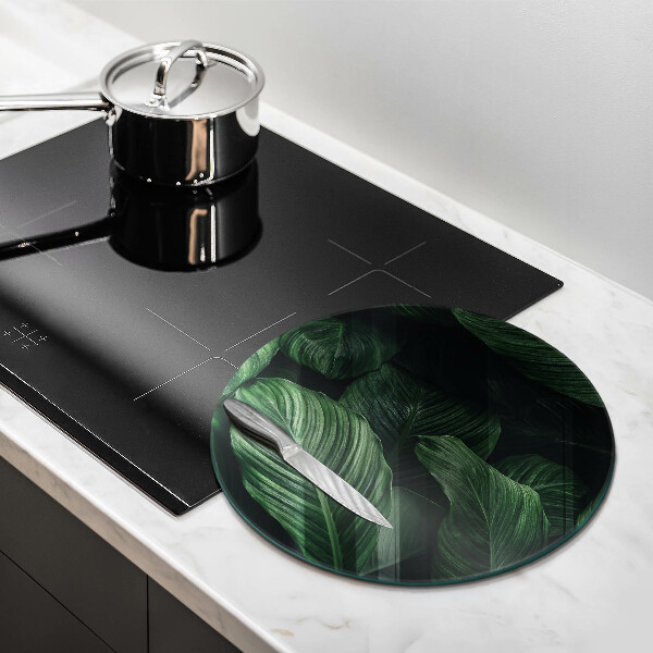 Kitchen worktop protector Dark leaves