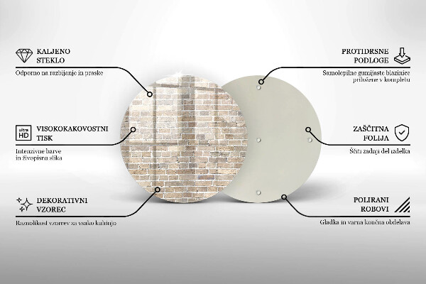 Kitchen worktop protector Wall bright bricks