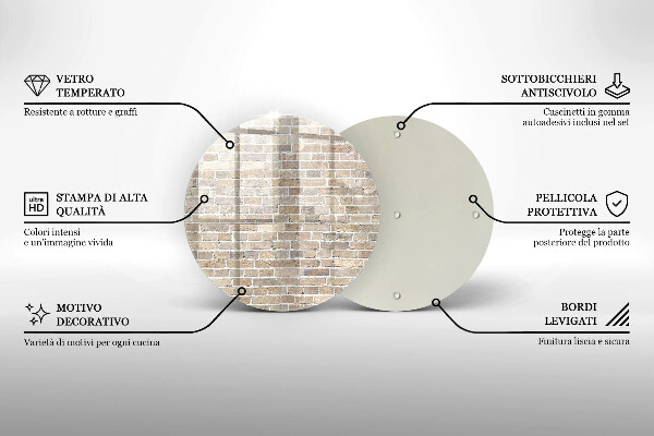 Kitchen worktop protector Wall bright bricks