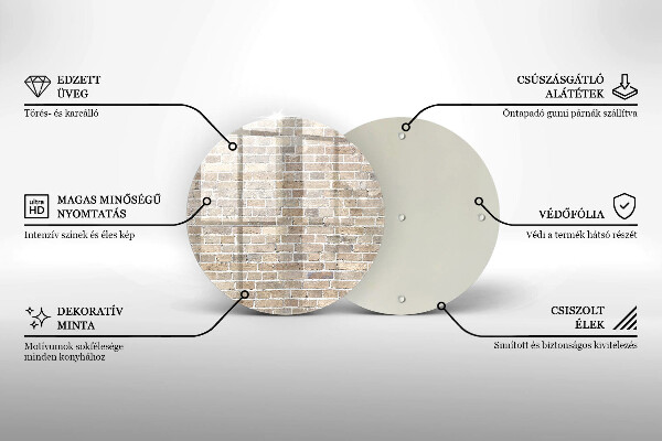 Kitchen worktop protector Wall bright bricks