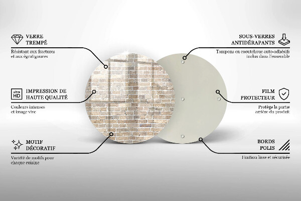 Kitchen worktop protector Wall bright bricks